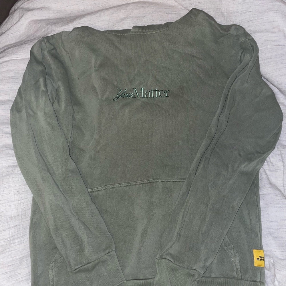 Olive Green Crewneck Sweater with Soft Fabric and Comfortable Fit